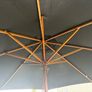 Diameter 3m Solid hardwood Garden Parasol with heavy-duty Base Image 4