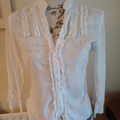 Size 8 White Blouse