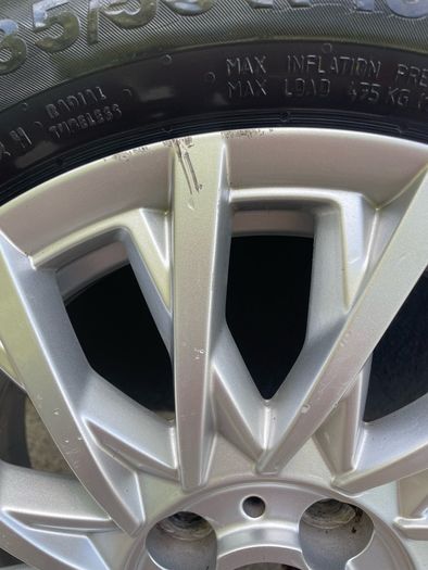 Fiat 500 15' Alloy wheel and tyre