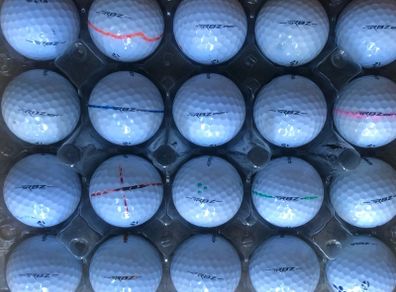 20 used Taylor Made RBZ grade B golf balls
