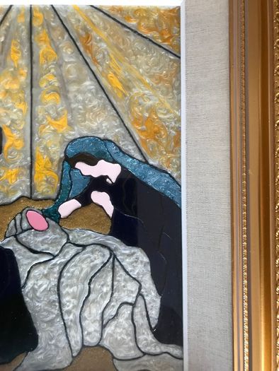 Double Framed Glass Painting