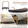 40/45/48" Foldable Mini Trampoline Rebounder with Handle Exercise Trampoline, U-Shaped Adjustable Foam Handle, for Home Workout, Indoor Outdoor Cardio Training, 150kg Capacity Image 3