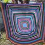 Large Vintage Crochet Blanket Image 6