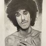 Phil Lynott Drawing (Printed copy) Image 2