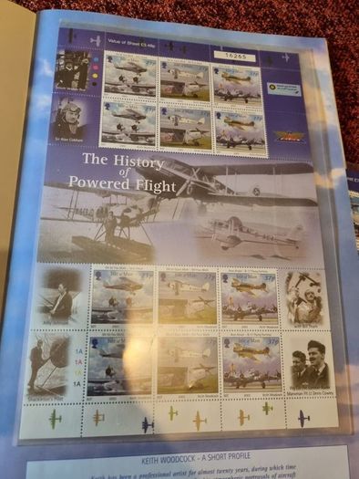 The History of Powered Flight stamp book