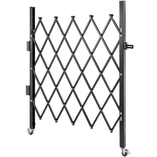 Single Folding Security Gate Steel Accordion Security Gate, Flexible Expanding Security Gate, 360 Rolling Barricade Gate, Scissor Gate or Door with Padlock