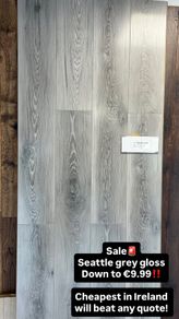 8mm Seattle grey gloss flooring