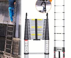 Stainless 5M Telescopic Step Ladder