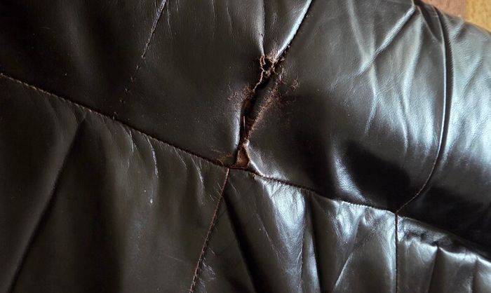 Leather sofa and table
