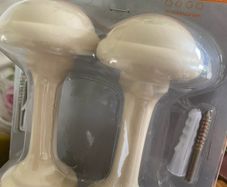 ShabbyChic Set of 2 wood holdbacks for either the curtains or the Tiebacks themselves
