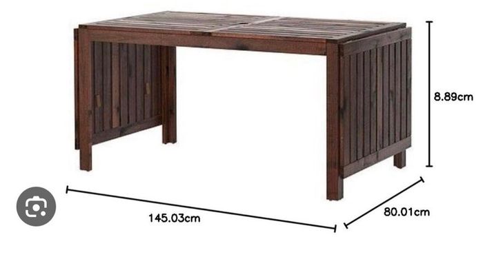 IKEA APPLARO,Drop-leaf table, brown