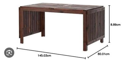 IKEA APPLARO,Drop-leaf table, brown