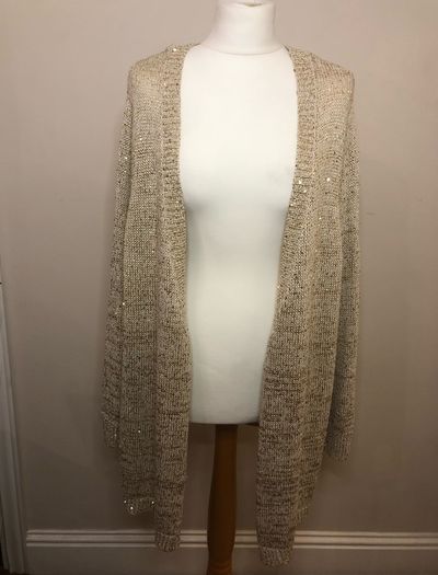 So fabulous gold sparkly cardigan (2XL)