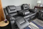 3+2 full electric reclining sofas -ABIDA