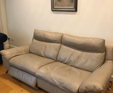 Electric Leather reclinabile couch three seater