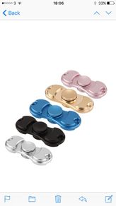 Fidget spinners metal with case