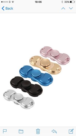 Fidget spinners metal with case