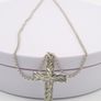 925 vintage Sterling silver cross necklace Image 3