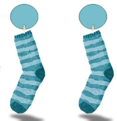 Sock drop earrings