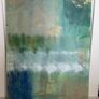 Green large abstract painting Image 5