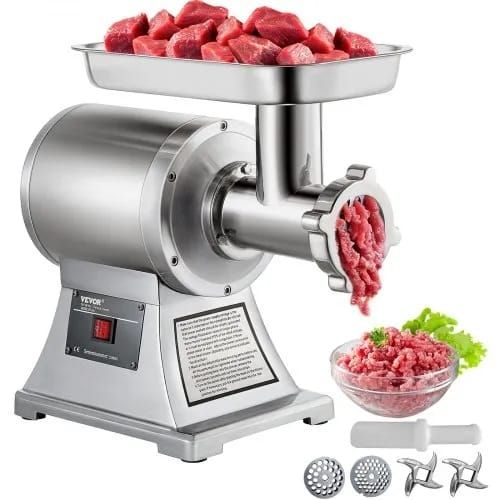 Electric Meat Mincer, 1100W 330LBS/H Capacity Meat Grinder Machine, Stainless Steel Meat Grinder Commercial Sausage Stuffer Maker for Home & Commercial Use