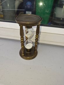 old brass  egg timer