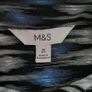 M&S black & blue blouse, Size 16 Image 5