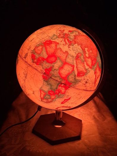 1980's Scan Denmark Light Up Globe