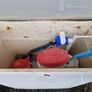 Used ceramic toilet cistern tank Image 2