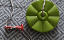 Plastic Monkey Swing Seat Lime Green