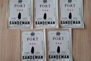 Lot of 5  Vintage Sandeman Port labels