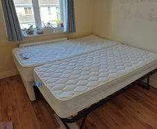 Single bed with under bed