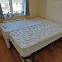 Single bed with under bed
