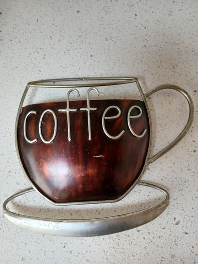 Large Cast Iron Coffee Sign - Only 30