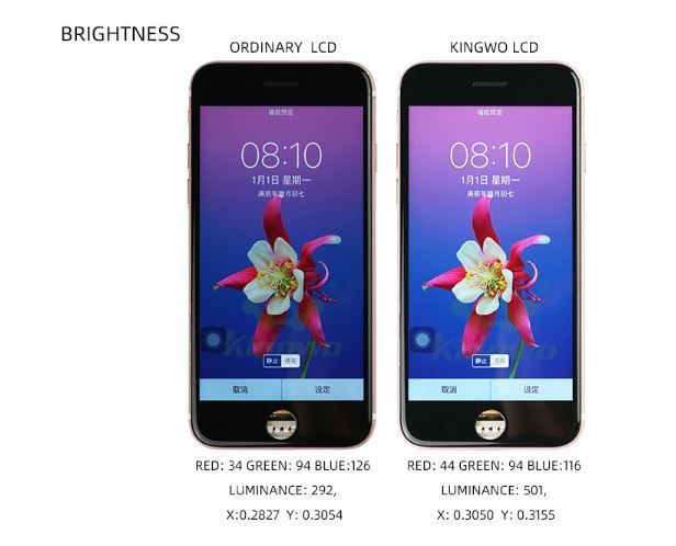 LCD Screen for iPhone 6P Black and White