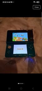 3ds aqua blue console
