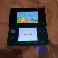 3ds aqua blue console