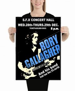 Rory Gallagher S.F.X Hall Dublin 1983 Concert Poster A2 Size