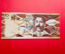Barbados   10  DOLLARS .  2013. Pick  75a   . ( Uncirculated )