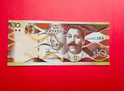 Barbados   10  DOLLARS .  2013. Pick  75a   . ( Uncirculated )