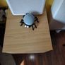 Chest of 2 drawers, bedside unit white stained oak veneer. Image 4