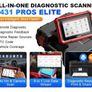LAUNCH X431 PROS Elite Bidirectional OBD2 Scanner ECU Coding 31+ Service Full System Diagnostic tool VAG Guide CANFD DOIP FCA car vans 12v system Image 2