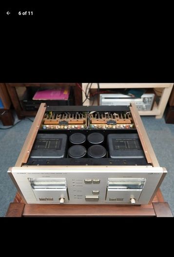 Mega Rare Legendary Beast LUXMAN M05 DUAL MONO CLASS-A 400W @8 OHMS Bridged over 40KG Champagne edition Recapped and Professionally serviced and Cleaned with new components Bargain