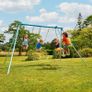 Double Swing Set with Glider | Two Swing Seats & Glide Ride | Steel Frame | 3-10 Years | Suitable for up to 4 Children Image 2
