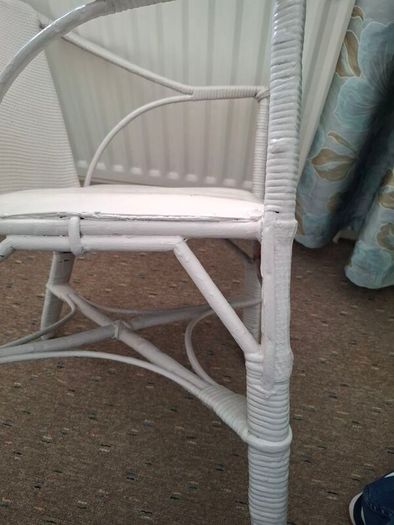 Vintage retro wicker chair