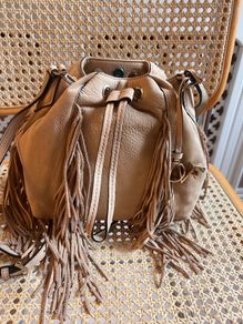 DVF fringed suede crossbody bag