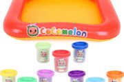Sensory Play Set - Inflatable Play Tray, Squeezy Sand, Foam &amp; Dough - Creative Toys