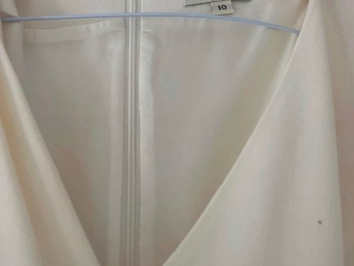Niamh O'Neill designer dress size 10 gold and cream / ivory