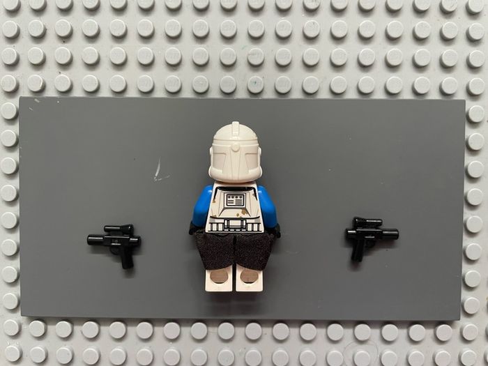 lego Star Wars sw0450 Clone Trooper Captain Rex, 501st Legion (Phase 2) -minifigure, Black Cloth Kama, Large Eyes