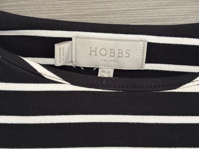 Hobbs London Stripped Dress (UK: 12)